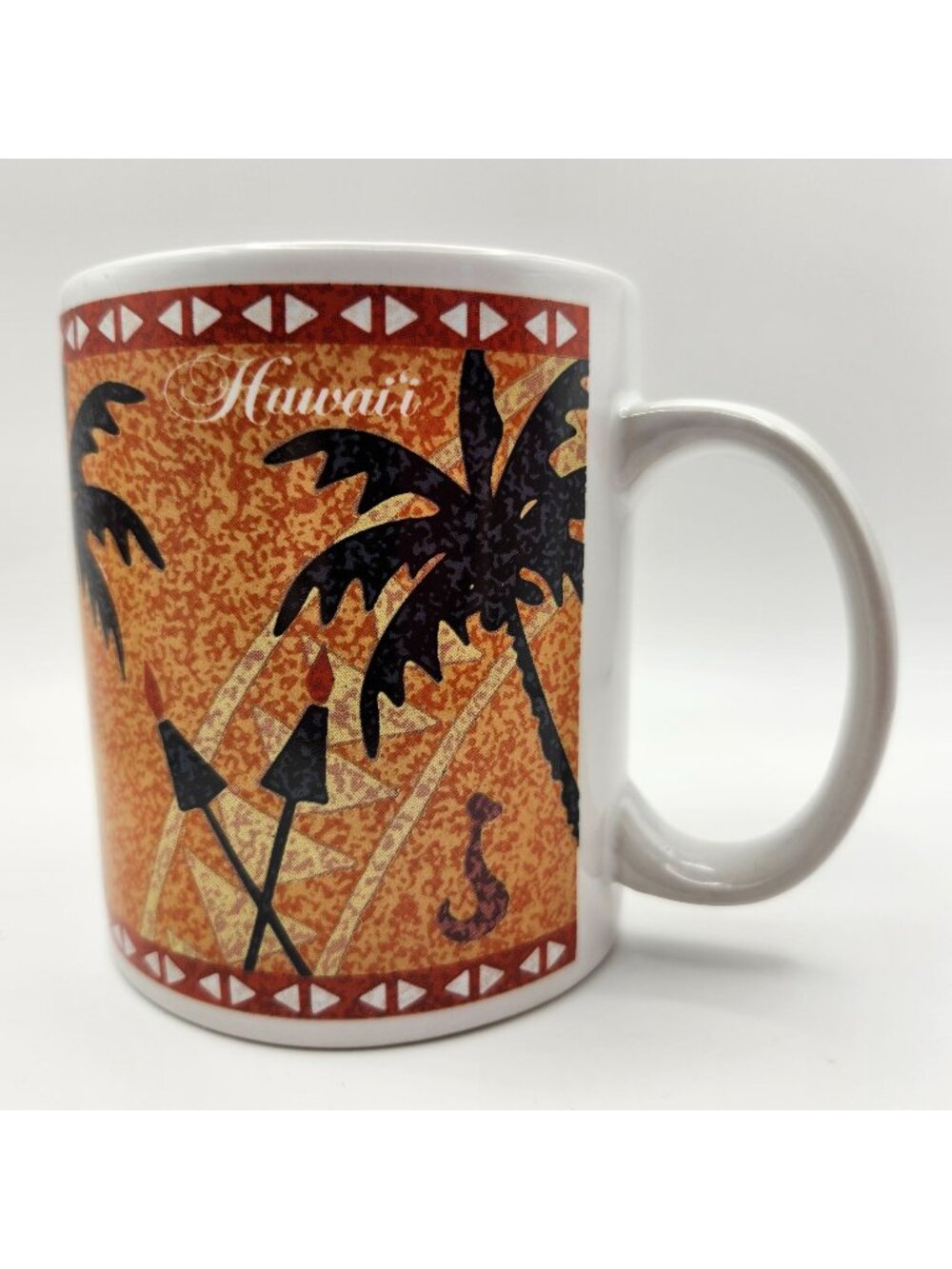 Vintage 90s Island Heritage Hawaii Sunset Ceramic Coffee Mug 12oz